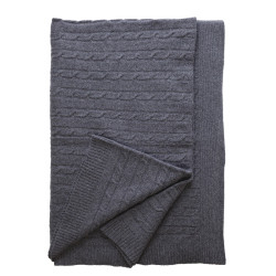 Луксозно плетено одеяло от вълна Tirol gray